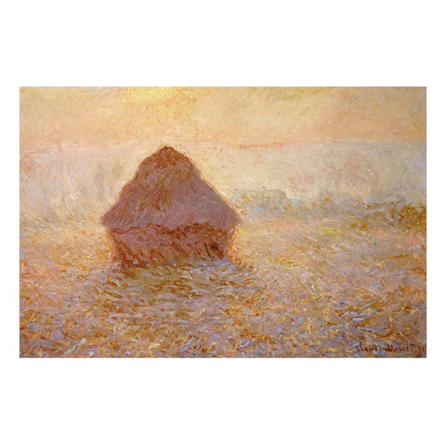 Paintings of impressionism Claude Monet - Haystack In The Mist