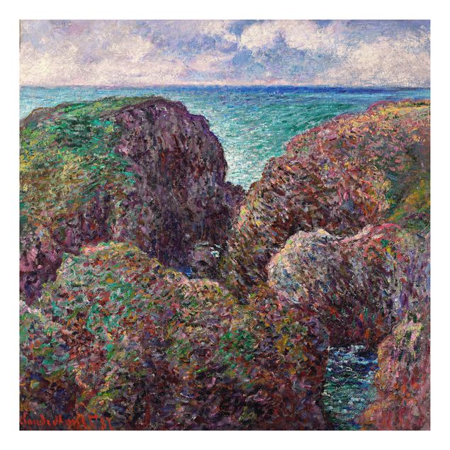 Impressionist art Claude Monet - Group of Rocks at Port-Goulphar