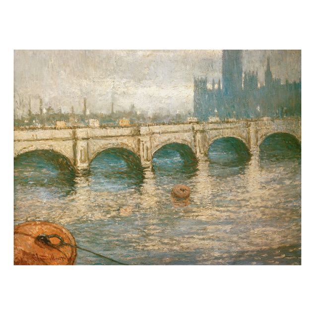 Impressionist art Claude Monet - Thames Bridge And Parliament Building In London