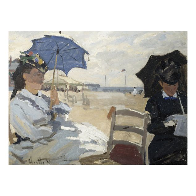 Paintings of impressionism Claude Monet - At The Beach Of Trouville