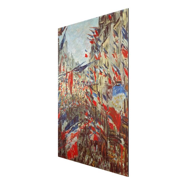 Art styles Claude Monet - The Rue Montorgueil with Flags