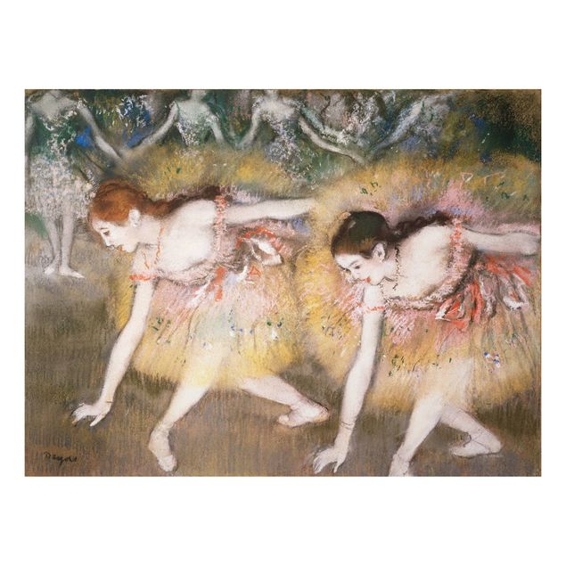 Impressionist art Edgar Degas - Dancers Bending Down