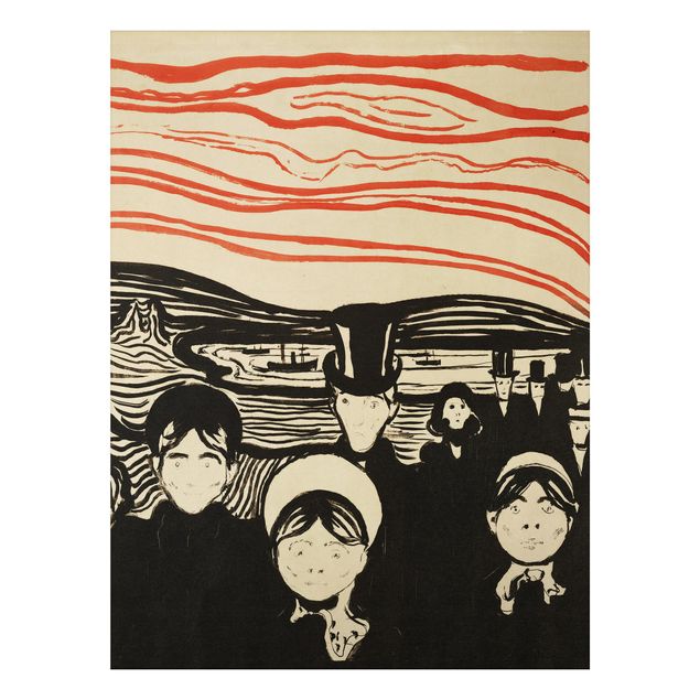 Expressionism art Edvard Munch - Anxiety