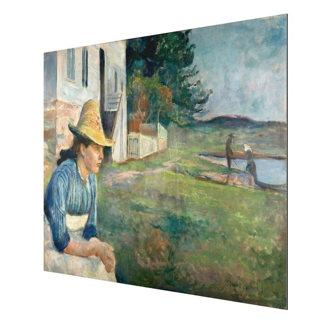 Art style post impressionism Edvard Munch - Evening