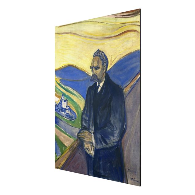 Post impressionism art Edvard Munch - Portrait of Friedrich Nietzsche