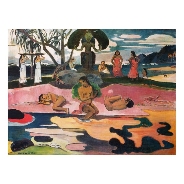 Abstract impressionism Paul Gauguin - Day Of The Gods (Mahana No Atua)