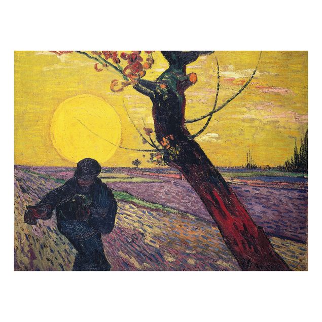Pointillism Vincent Van Gogh - Sower With Setting Sun