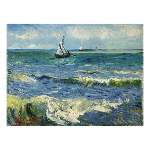Pointillism artists Vincent Van Gogh - Seascape Near Les Saintes-Maries-De-La-Mer