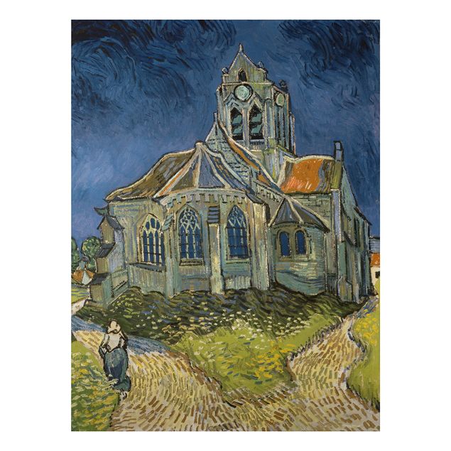 Pointillism artists Vincent van Gogh - The Church at Auvers