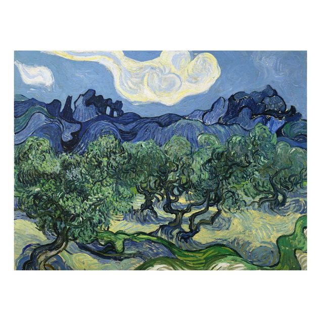 Pointillism art Vincent Van Gogh - Olive Trees