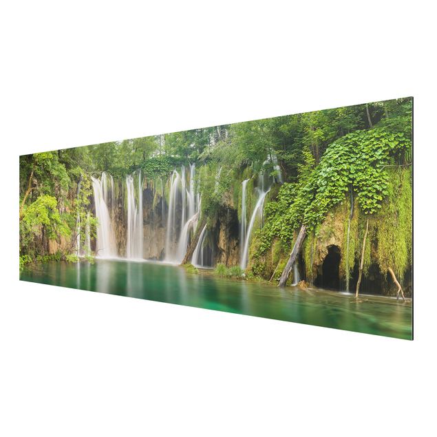 Prints modern Waterfall Plitvice Lakes