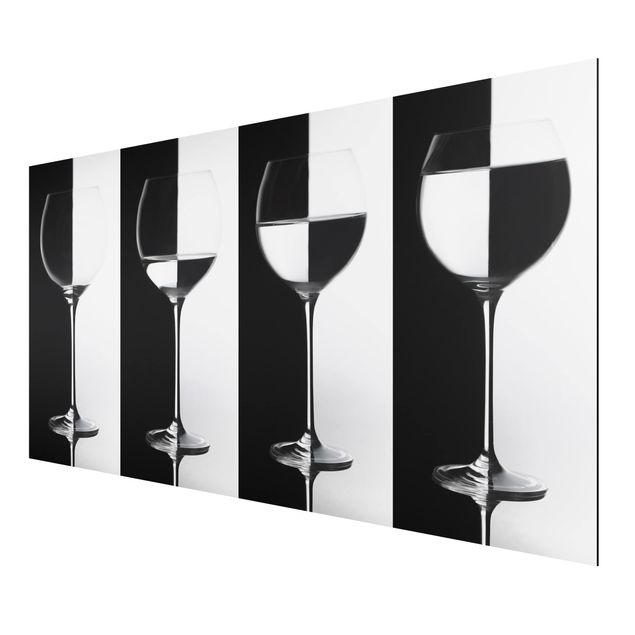 Prints patterns Wine Glasses Black & White