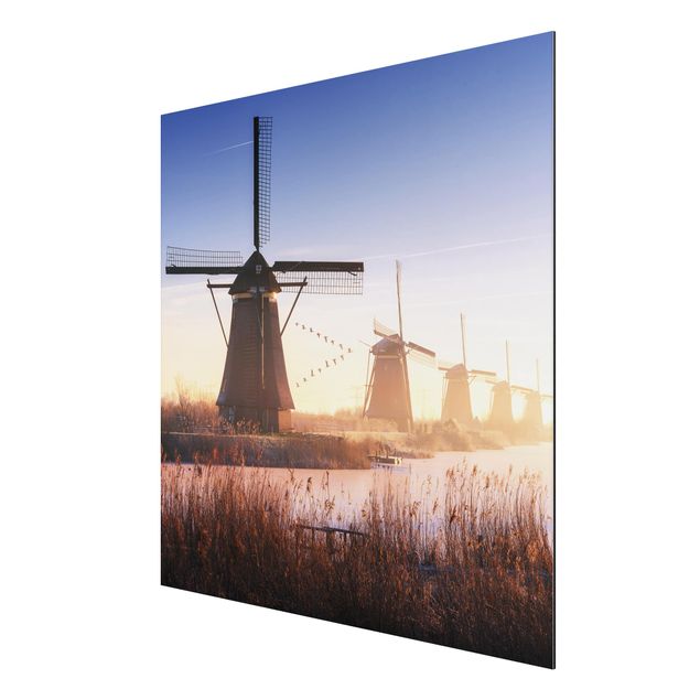 Skyline wall art Windmills Of Kinderdijk
