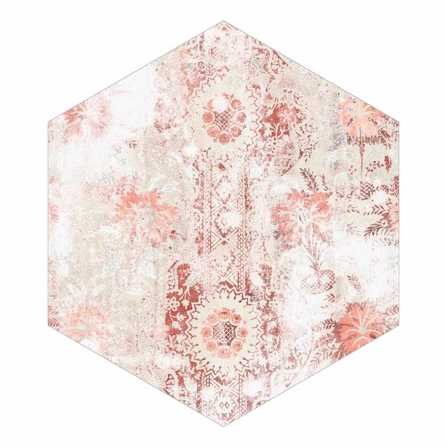 Wallpapers red Antique Shabby Baroque Wallpaper II