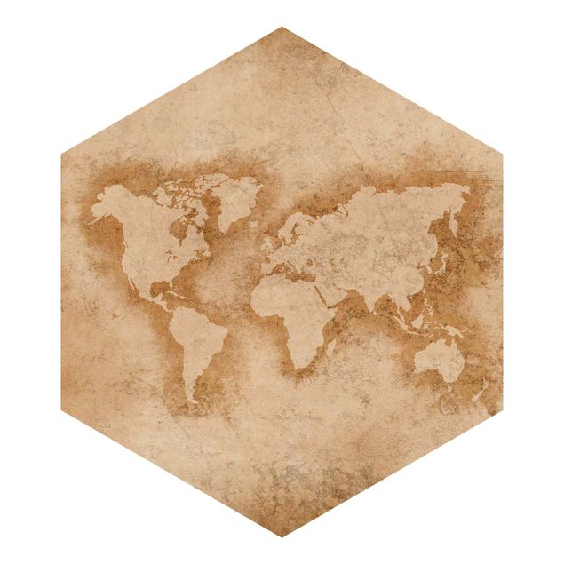Self adhesive wallpapers Antique World Map