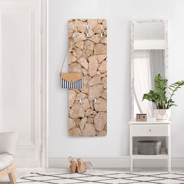 Wall mounted coat rack patterns Apulia Stonewall - Ancient Stone Wall Of Large Stones