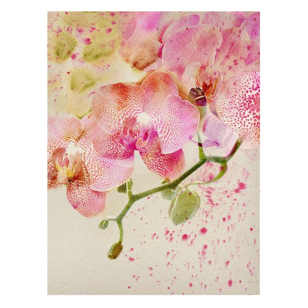 Prints flower Watercolour Flowers Orchids