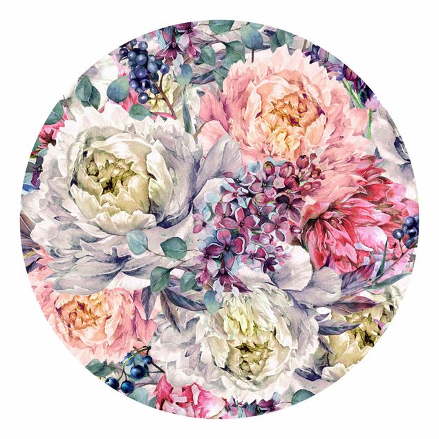 Wallpapers modern Watercolour Floral Bouquet
