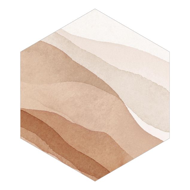 Wallpapers brown Landscape In Watercolour Sandy Waves