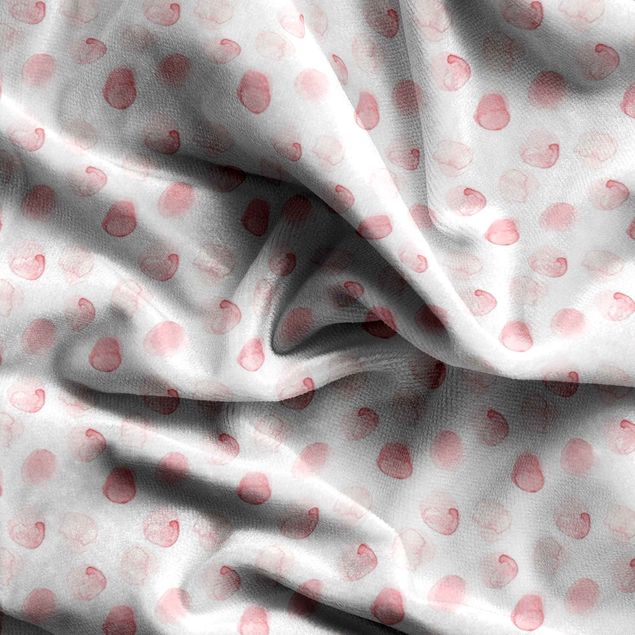 Patterned curtains Watercolour Dots Rosa