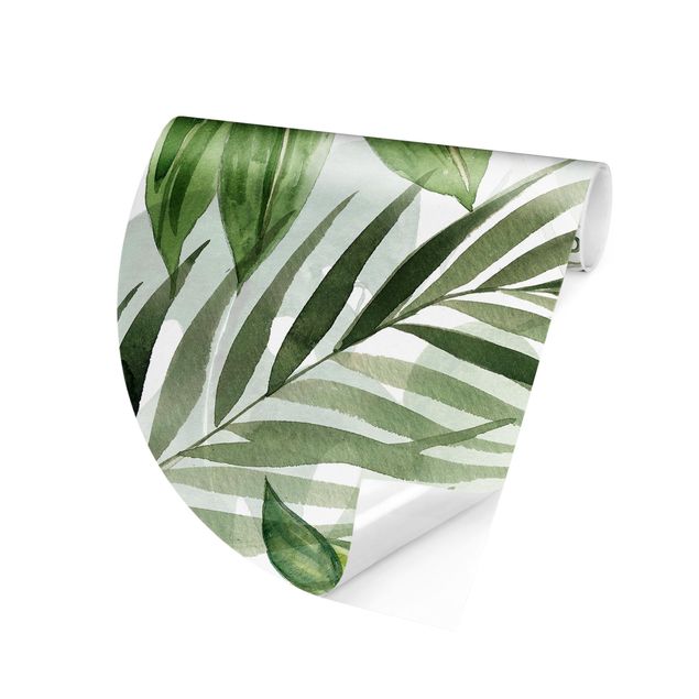 Modern wallpaper designs Watercolour Tropical Leaves And Tendrils