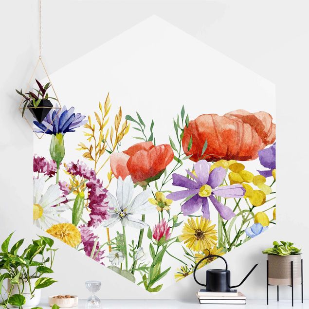 Kitchen Watercolour Flowers