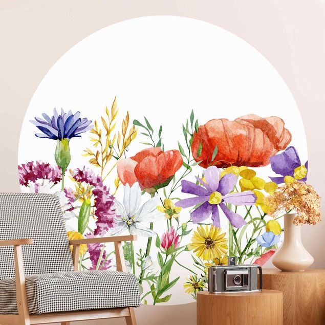Wallpapers poppy Watercolour Flowers