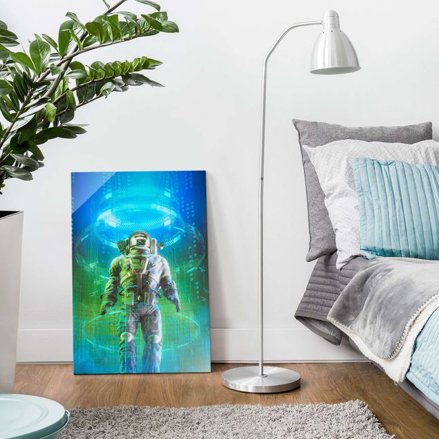 Prints portrait Astronaut In A Cone Of Light