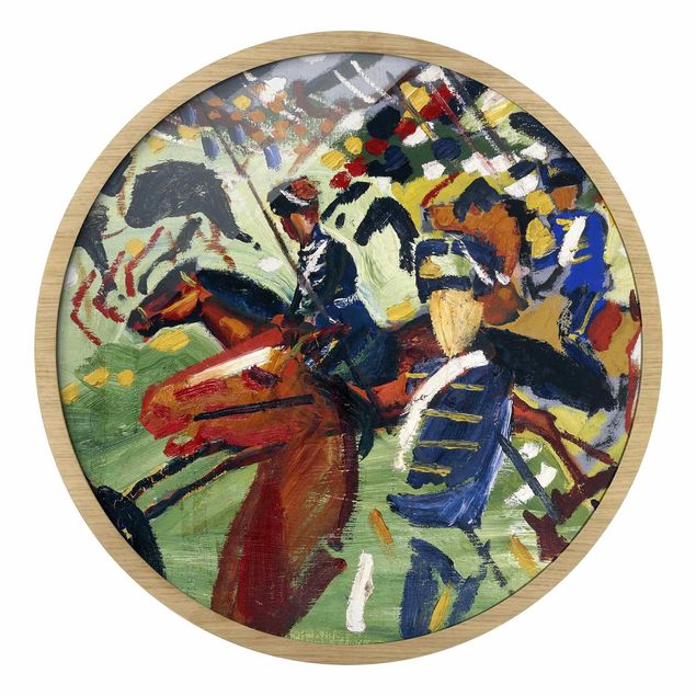 Modern art prints August Macke - Hussars On A Sortie