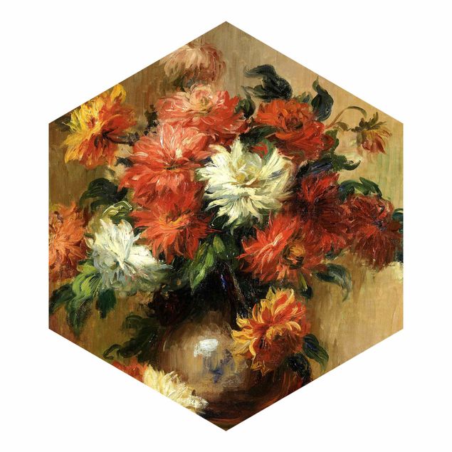 Wallpapers country Auguste Renoir - Still Life With Dahlias