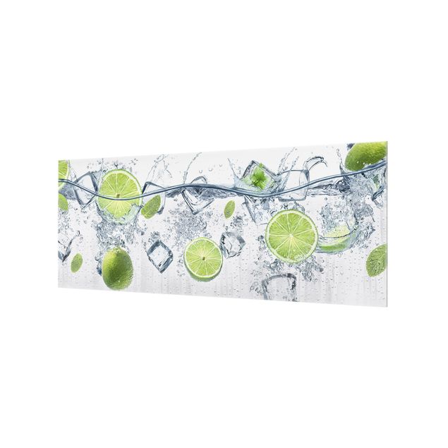 Glass Splashback - Refreshing lime - Panoramic