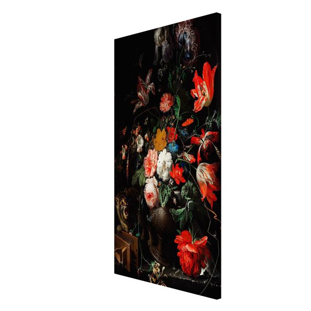 Prints baroque Abraham Mignon - The Overturned Bouquet