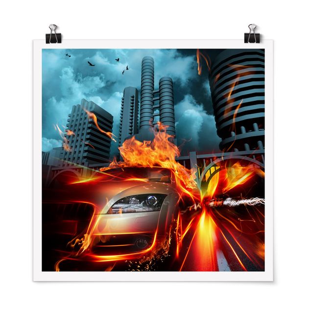 Automotive wall art High Stakes