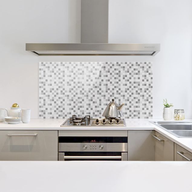 Glass splashback kitchen tiles Mosaic Tiles Winterset