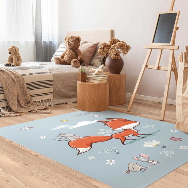 Kids room decor Fox And Mouse Travelling