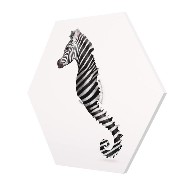 Prints animals Seahorse With Zebra Stripes
