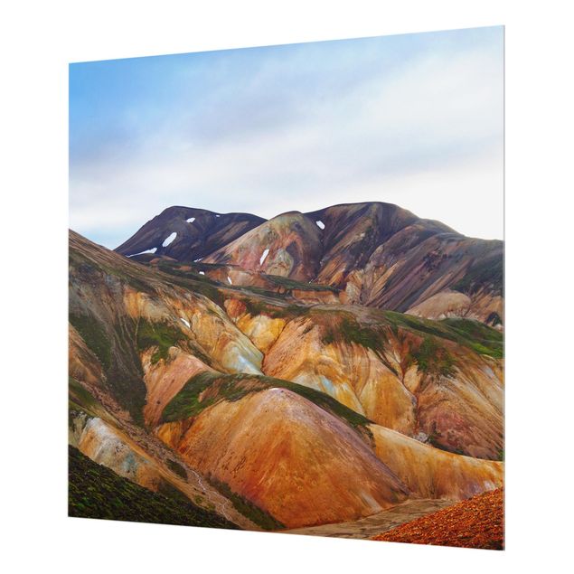 Splashback - Colourful Mountains In Iceland - Square 1:1