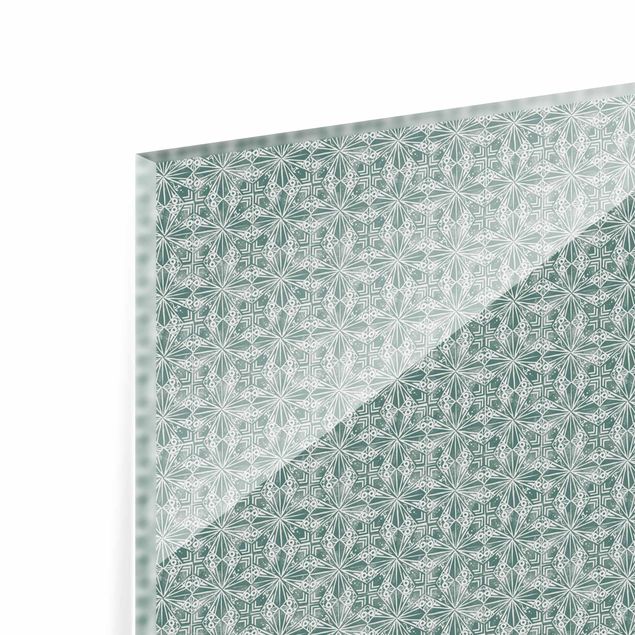 Splashback - Vintage Pattern Geometric Tiles - Landscape format 2:1