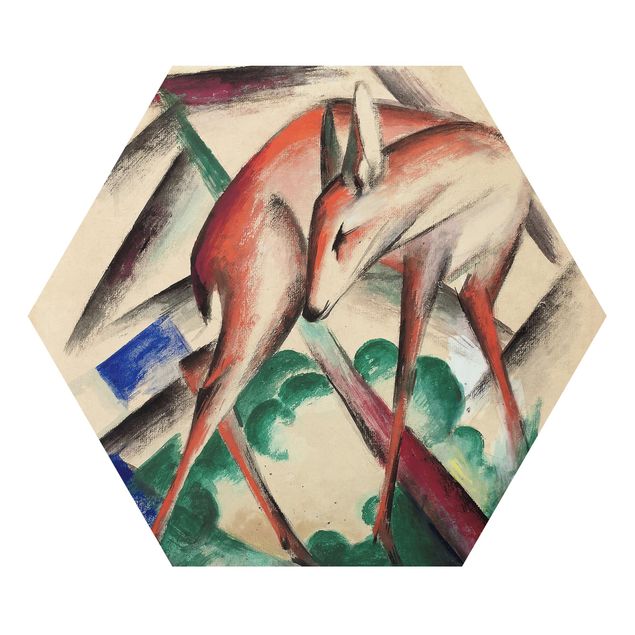 Modern art prints Franz Marc - Deer