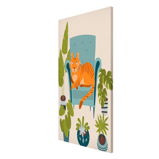 Cat print Domestic Mini Tiger Illustration