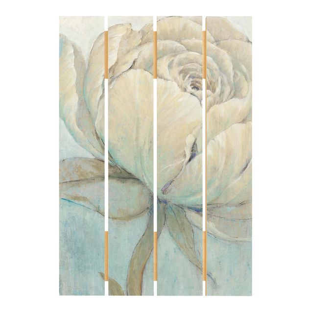 Prints on wood English Rose Pastel