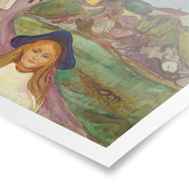 Landscape canvas prints Edvard Munch - White Night