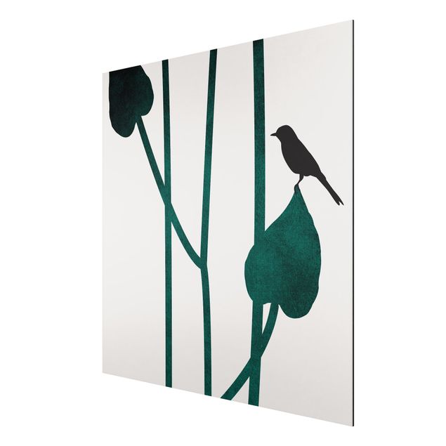Art prints Graphical Plant World - Bird On Leaf