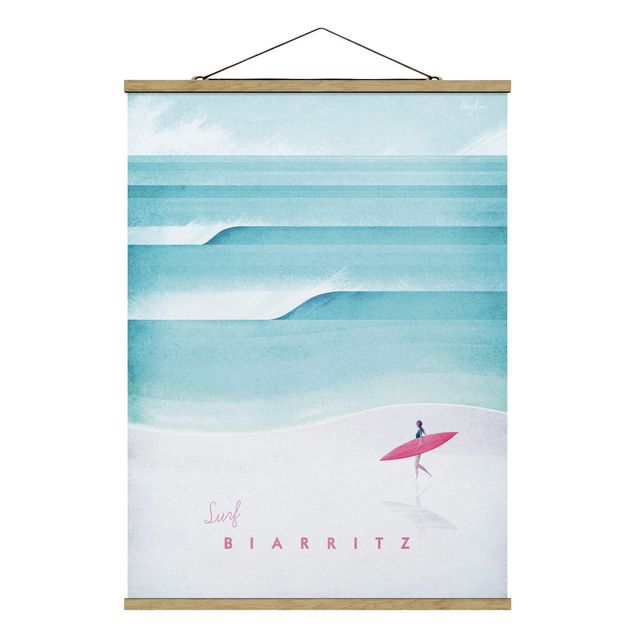 Sea print Travel Poster - Biarritz