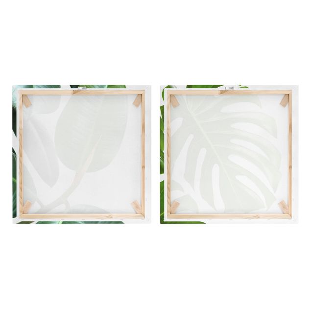 Wall art prints Monstera And Rubber Tree