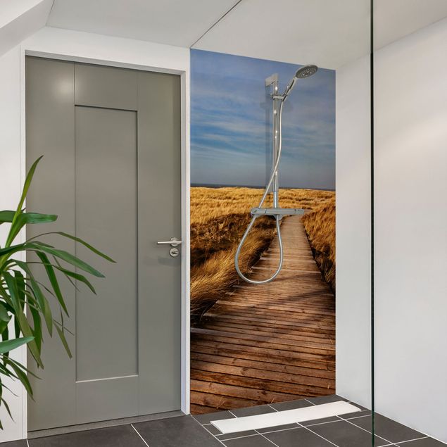 Shower wall cladding Dune Path on Sylt I