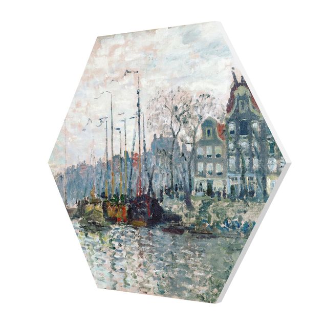 Skyline wall art Claude Monet - View Of The Prins Hendrikkade And The Kromme Waal In Amsterdam