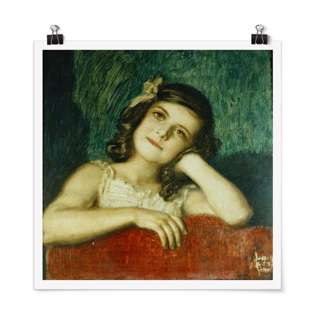Art style Franz von Stuck - Mary, the Daughter of the Artist