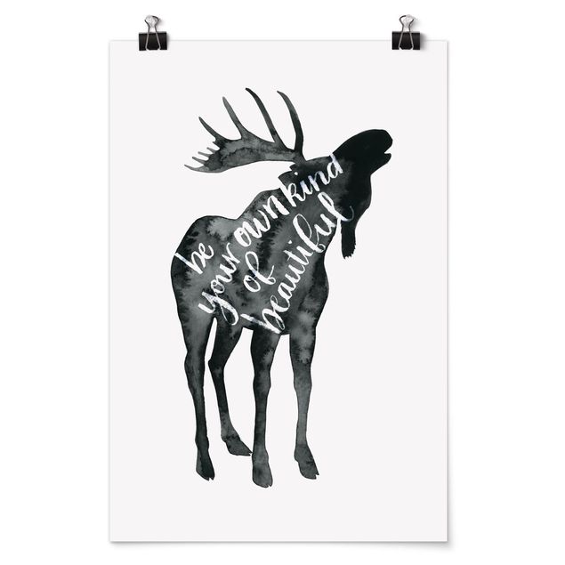 Prints modern Animals With Wisdom - Elk