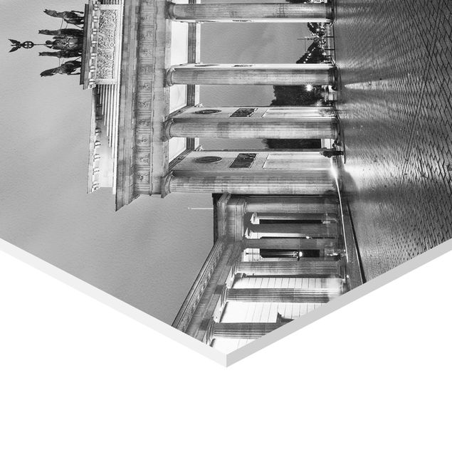 Hexagonal prints Illuminated Brandenburg Gate II